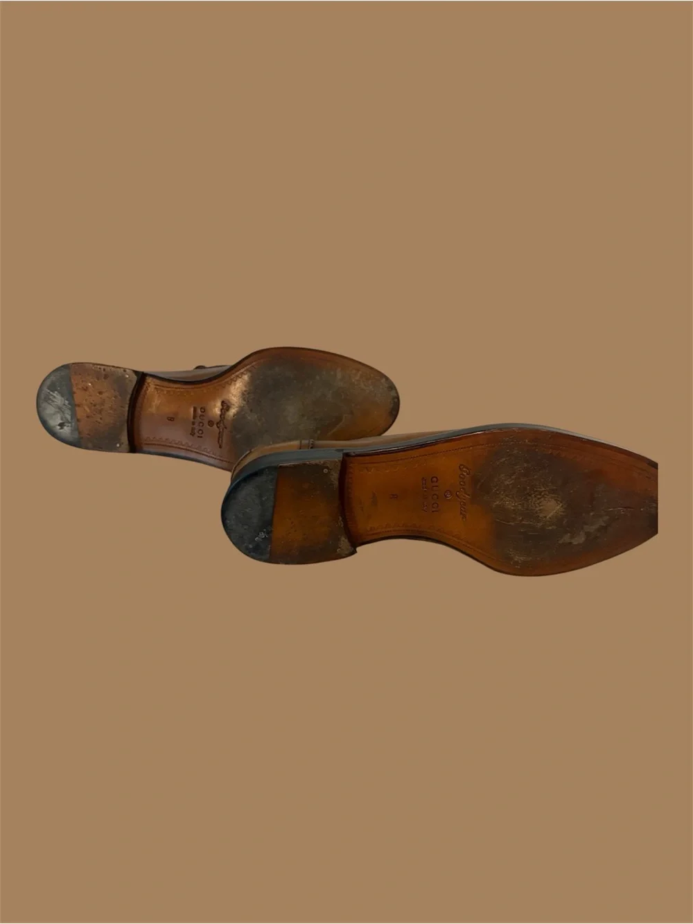 Men's Brown Leather Bit Loafers